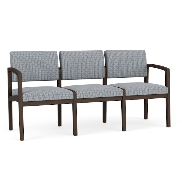 Lesro 3 Seat Tandem Seating W/ No Center Arms, 65 in W 26 in L 31.5 in H, Lenox Series LW3101 - main